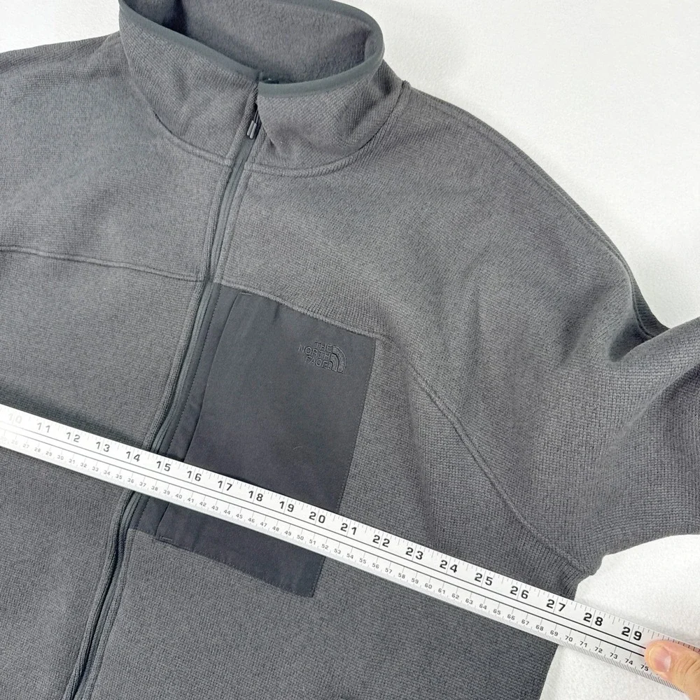 The North Face Front Range Fleece Jacket Size XXL Men TNF Black Heather Full Zip